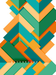 Multicolored abstract geometric shapes, geometry background for web banner