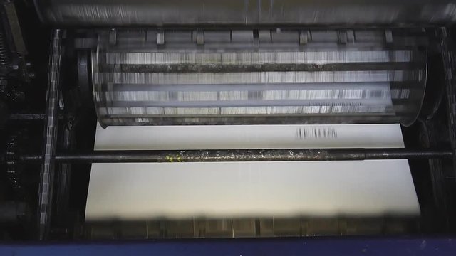 old printing machine