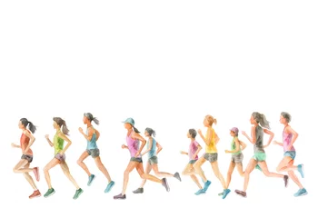 Papier Peint photo Lavable Jogging Les femmes qui courent