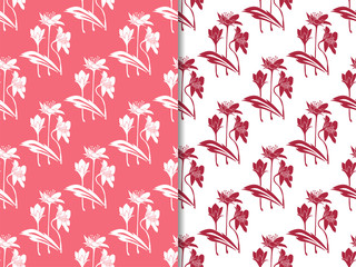 Geometric seamless pattern. Flower