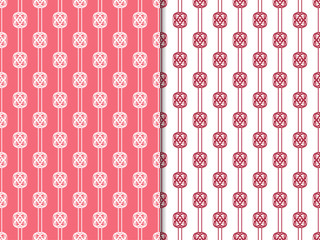 Geometric seamless pattern. Chain, lace