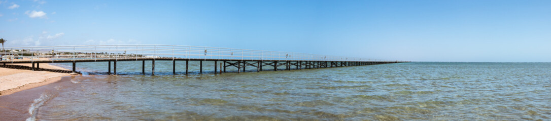 bridge on the seashore