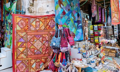 Fototapeta na wymiar store at the old city of Jerusalem, Israel