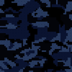 Digital camouflage pattern. Abstract military fabric and fashion texture.