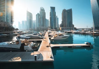 Foto auf Alu-Dibond Dubai Marina, United Arab Emirates © Iakov Kalinin