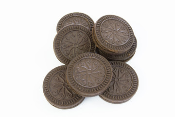 biscuits au chocolat et à la vanille