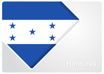 Obraz na płótnie Canvas Honduras flag design background. Vector illustration.
