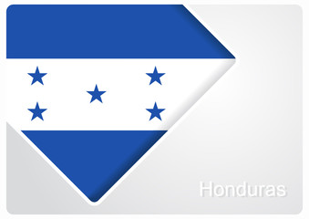 Honduras flag design background. Vector illustration.