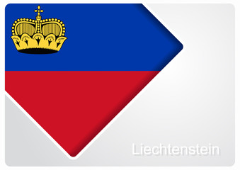 Liechtenstein flag design background. Vector illustration.