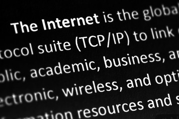 The Internet explanation or description in dictionary or article.