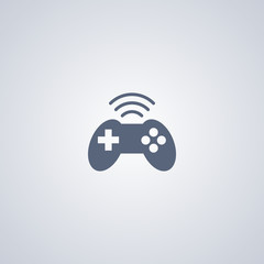 Joystick network, vector best flat icon