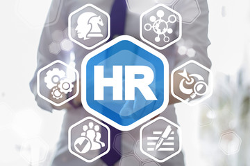 HR - human resources business concept.