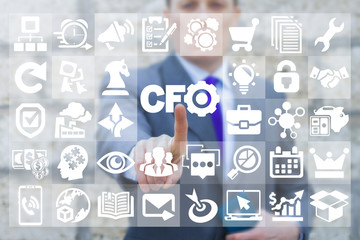 CFO - Chief Financial Officer. Success Leadership Business Finance concept.