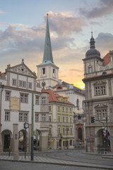 beautiful old streets of Prague.