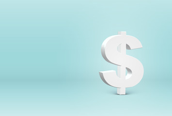 High detailed 3D font character, vector illustration