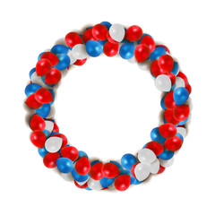 Glossy Happy Birthday Balloons Background Vector Illustration