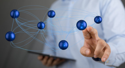 network digital interface in hand
