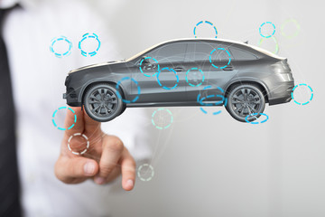 car digital in hand