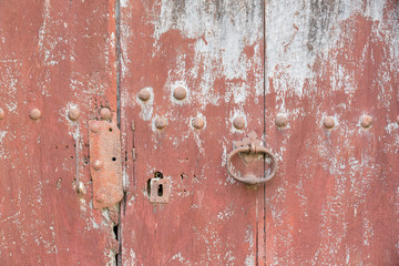 Detail einer Holztüre als Hintergrund