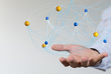 network digital interface in hand