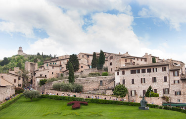 Fototapeta na wymiar View from the basilica of Saint Francis of Assisi
