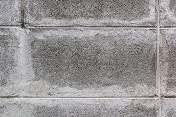 Grid block concrete wall. grey color and Texture abstract background.