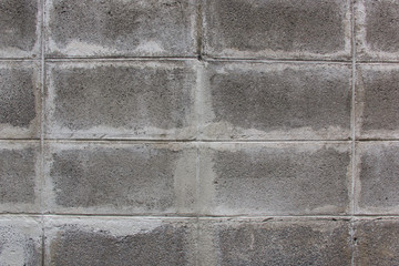 Grid block concrete wall. grey color and Texture abstract background.