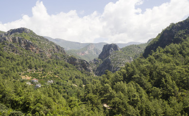 Fototapeta na wymiar Tourkish wild mountains near Alanya