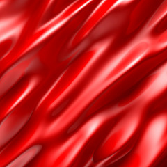 Elegant red metallic background with curved wave lines