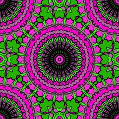 Seamless texture of floral ornament. Vector illustration. For the interior design, printing, web and textile