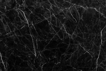 Crédence de cuisine en verre imprimé Pierres Black gray marble texture in natural pattern with high resolution for background and design art work. Tile stone floor.