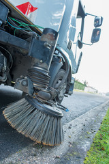 modern street sweeper cleaner truck