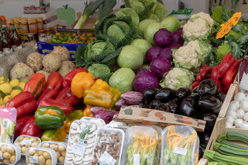 vegetables sold in farmer's market