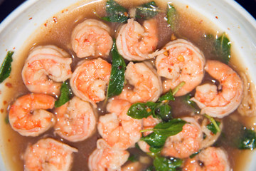 Stir fried shrimp