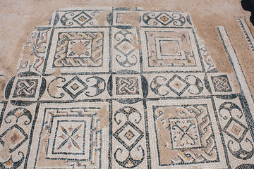 Mosaic - Roman ruins of ancient Nora - Sardinia