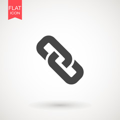 Chain Icon in trendy flat style isolated on grey background. Connection symbol for your web site design, logo, app, UI. Vector illustration, EPS10