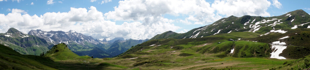 Fototapeta na wymiar Panorama: Schweizer Alpen