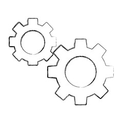 gears teamwork collaboration innovation image vector illustration sketch