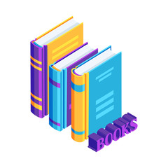 Isometric book icon.