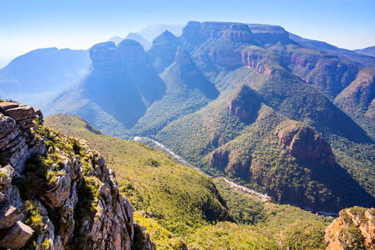View of a Canyon in South Africa. The Blyde River Canyon.