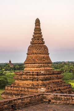 Myanmar, Mandalay area, Bagan archaeological site, part of the Shwe San Daw temple