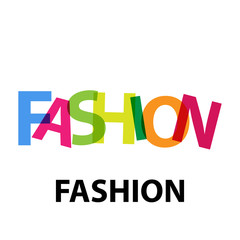 Vector fashion. Broken text