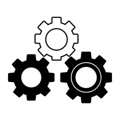 gears machine isolated icon vector illustration design