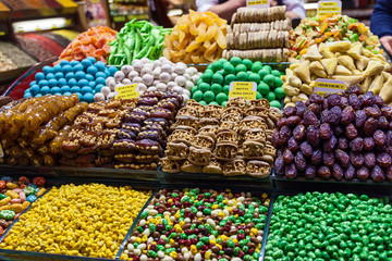 sweets at the bazaar in Istanbul