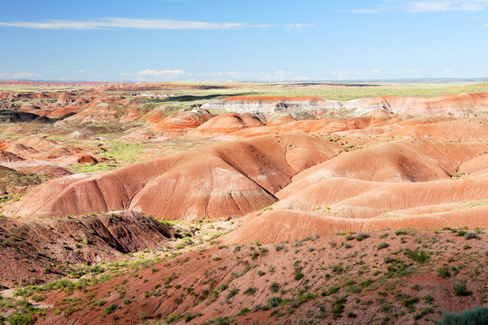 USA. Arizona. Painted Desert. View of the desert from Tiponi Point.