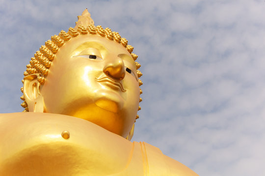 Big Golden Buddha Image at Wat Muang (Muang Buddhist Temple), Ang Thong, Thailand
