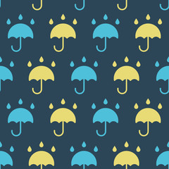 Pattern with rain umbrella