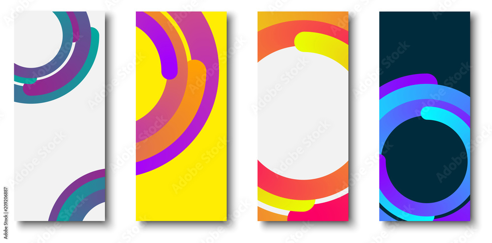 Canvas Prints colorful backgrounds with bright circles pattern.