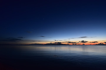 Fototapeta na wymiar Beautiful sunset of beach 