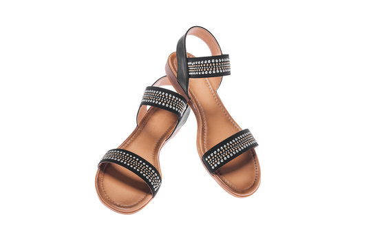 Black female sandals.